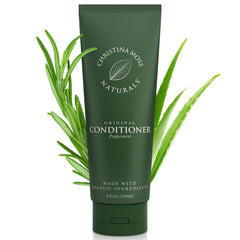 Christina Moss Naturals conditioner bottle front showing gentle hydration for all hair types