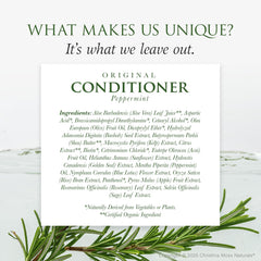 Christina Moss Naturals conditioner pump closeup highlights easy dispensing and smooth application