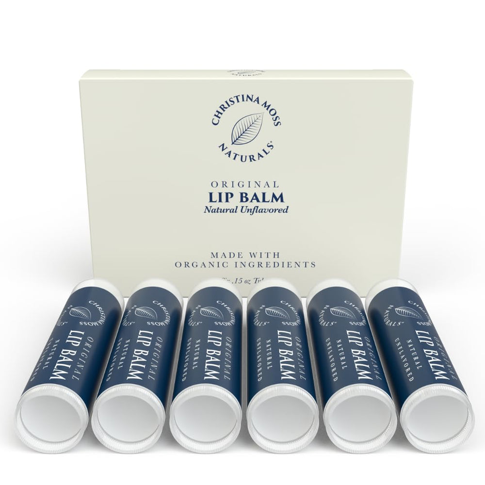 Christina Moss Naturals lip balm tube for easy daily use