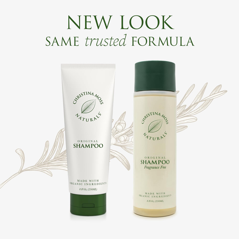 Christina Moss Naturals shampoo lather demonstrates gentle cleansing.