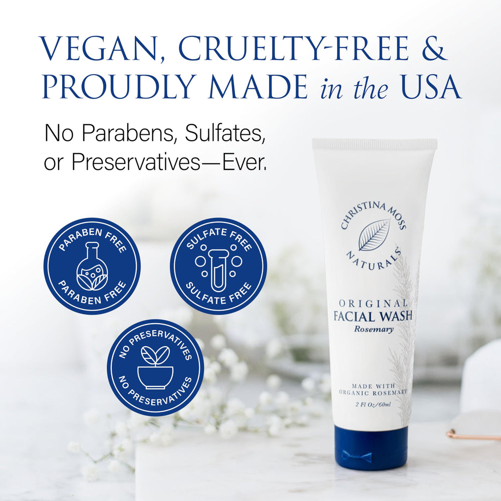 Packaging of Christina Moss Naturals vegan, clean formulation