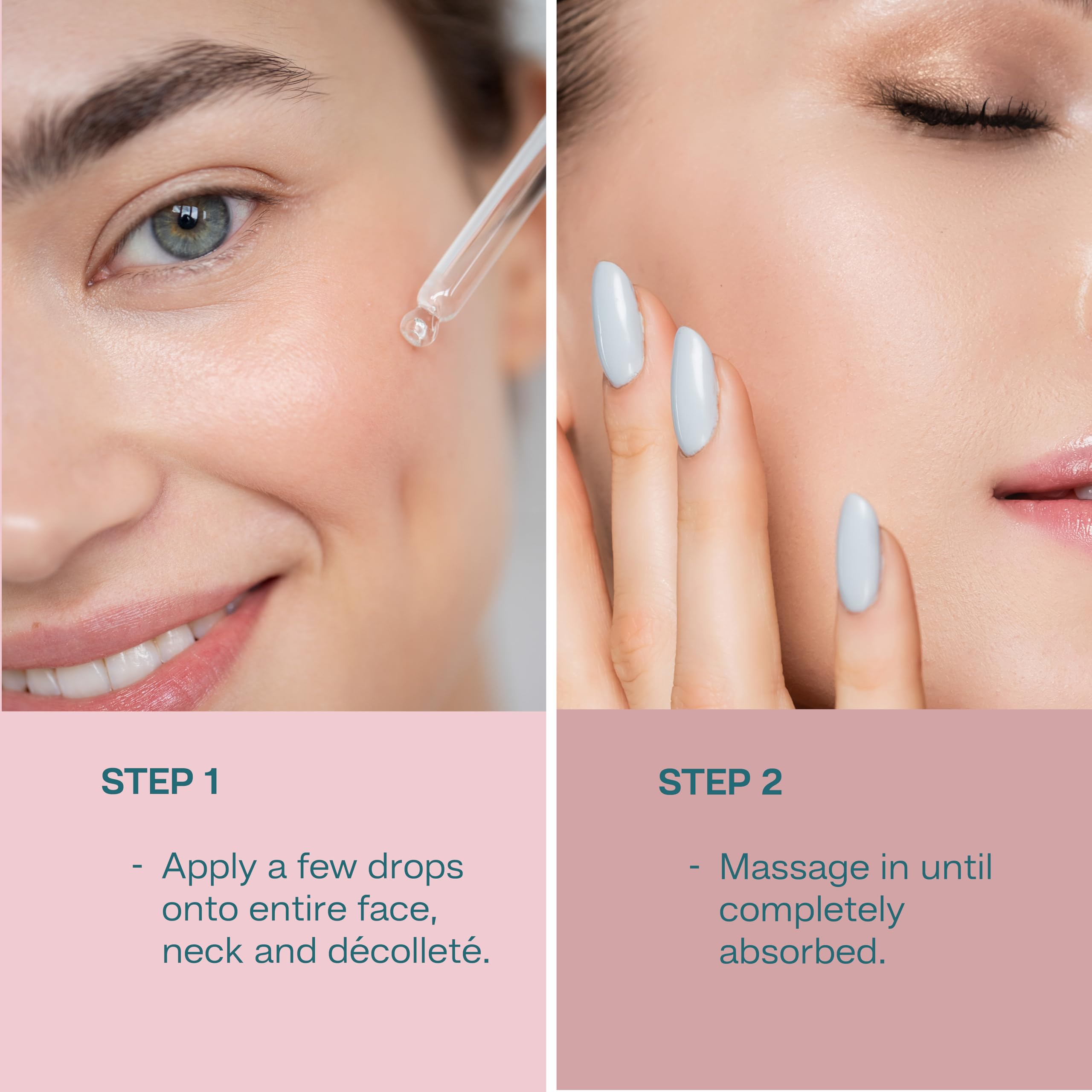 Evening skincare routine with Christina Serum for smooth skin