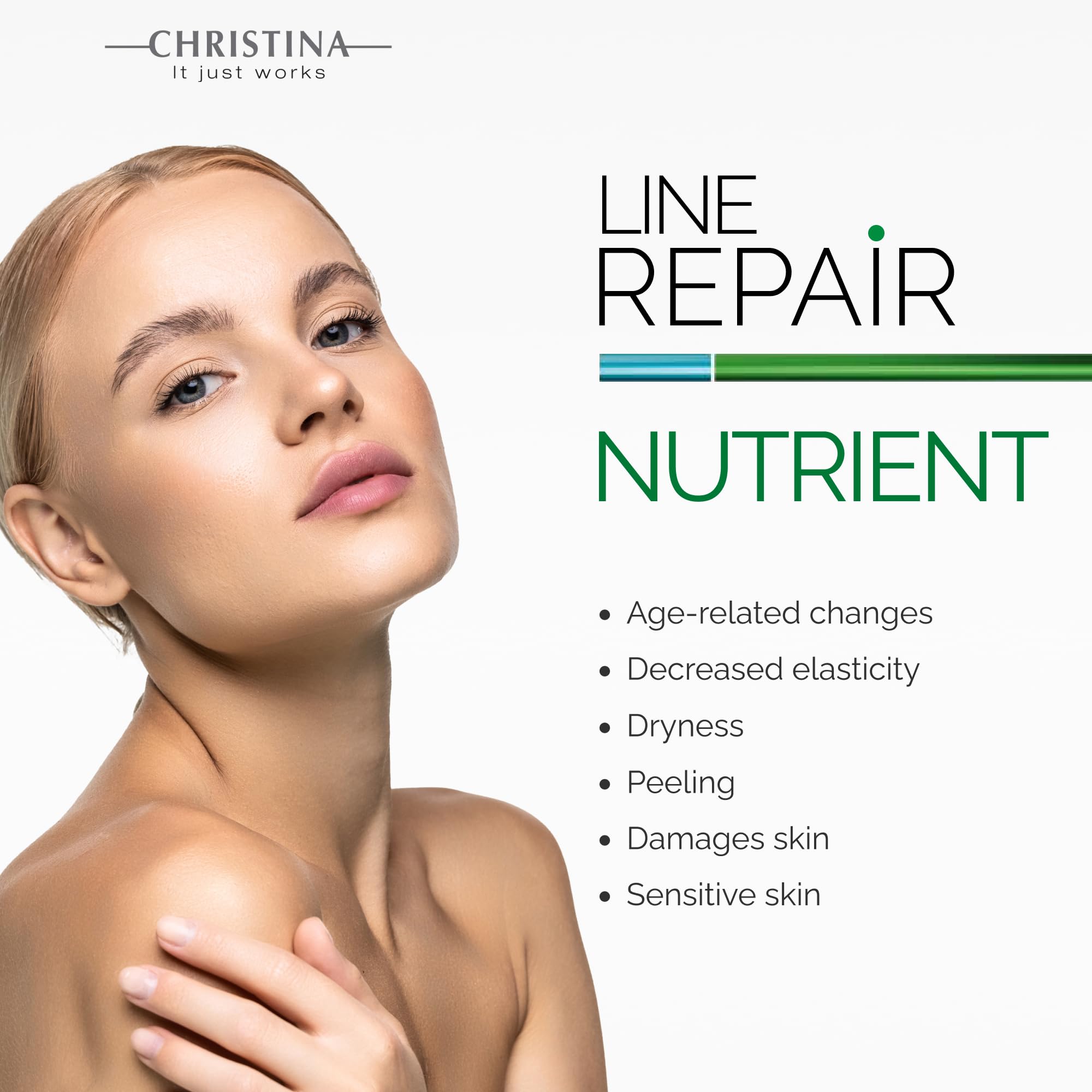 Close view of squalane-infused formula in Christina Serum