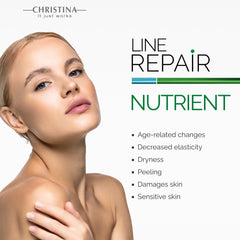 Close view of squalane-infused formula in Christina Serum