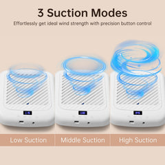 CHRISTINE SHELLY nail dust collector charging dock, convenient cordless setup.