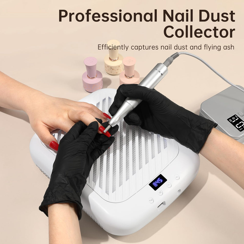 CHRISTINE SHELLY nail dust collector low-noise operation, quiet during manicures.