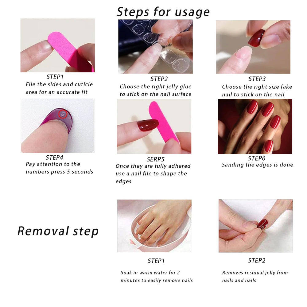 Includes adhesive tab glue for quick, clean application.