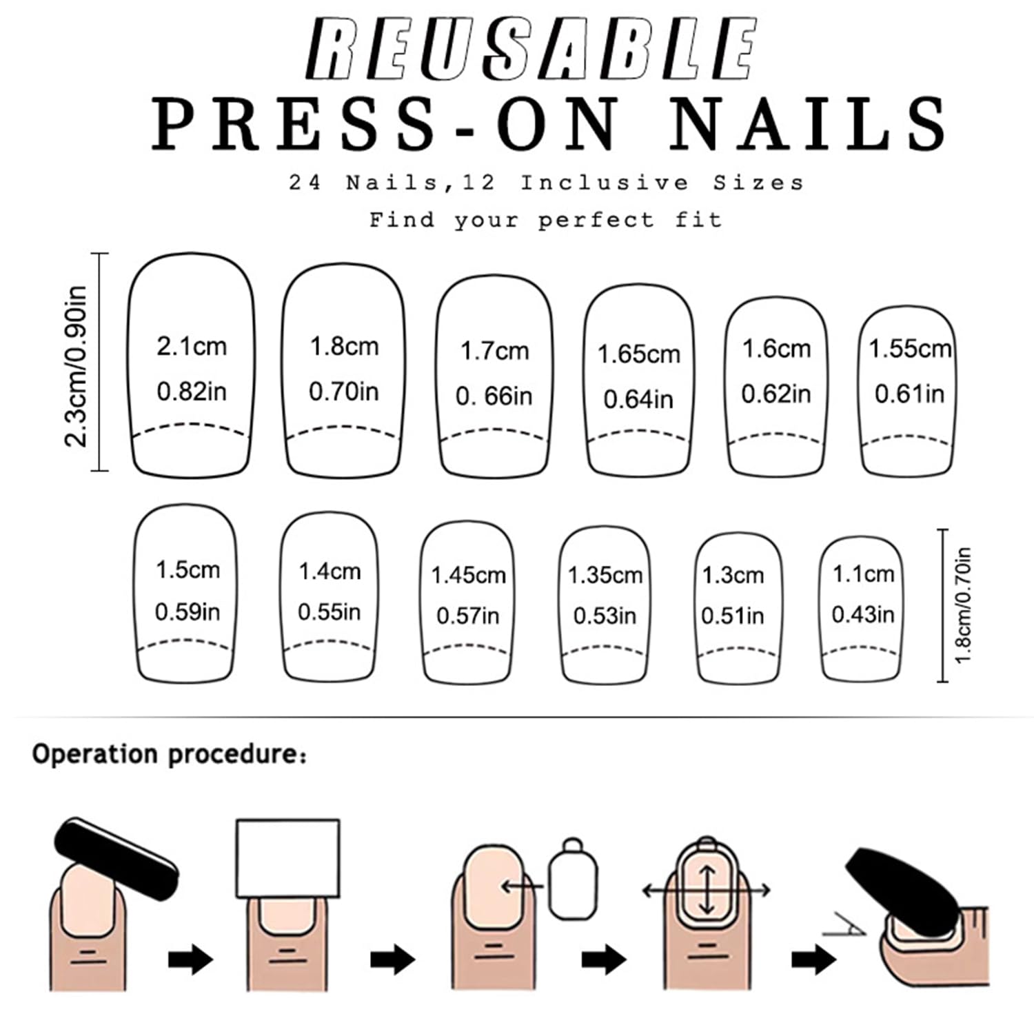 Christmas Press On Nails on nails with Christmas tree motif in action.