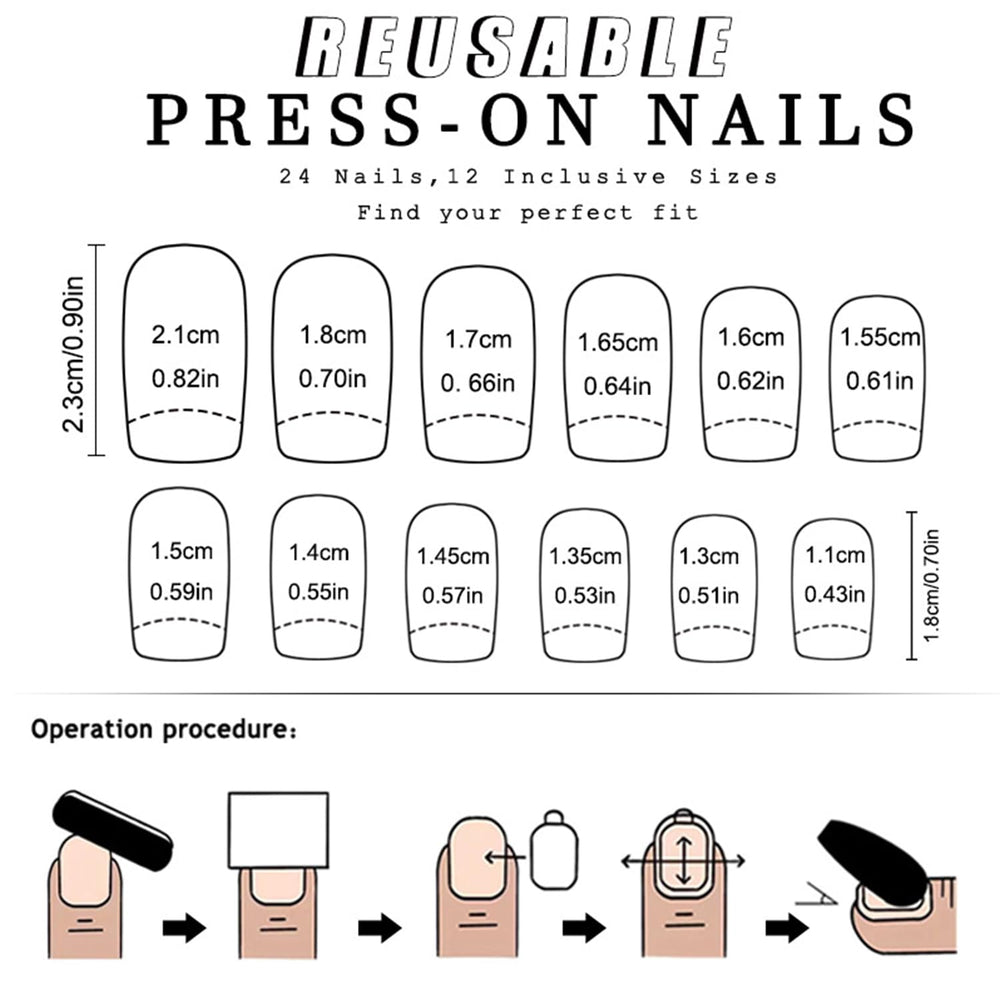 Christmas Press On Nails on nails with Christmas tree motif in action.