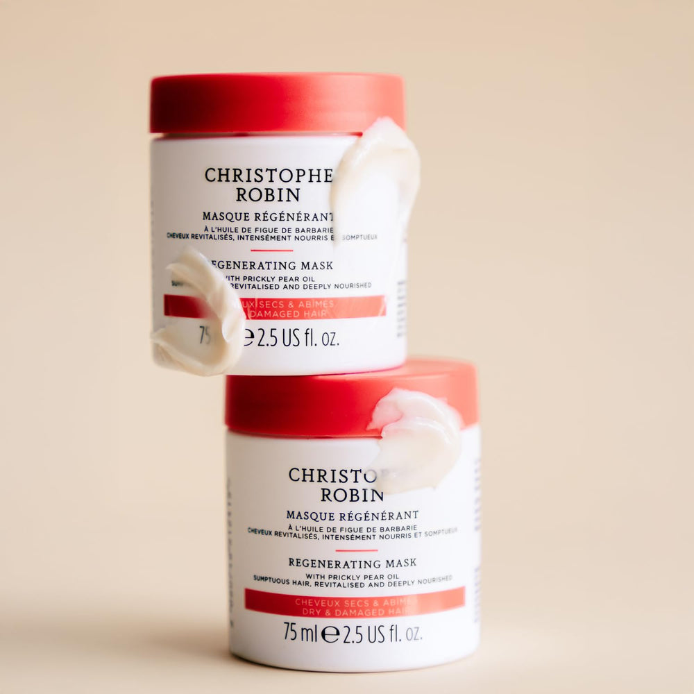 Travel-size Christophe Robin Regenerating Mask for on-the-go hair care