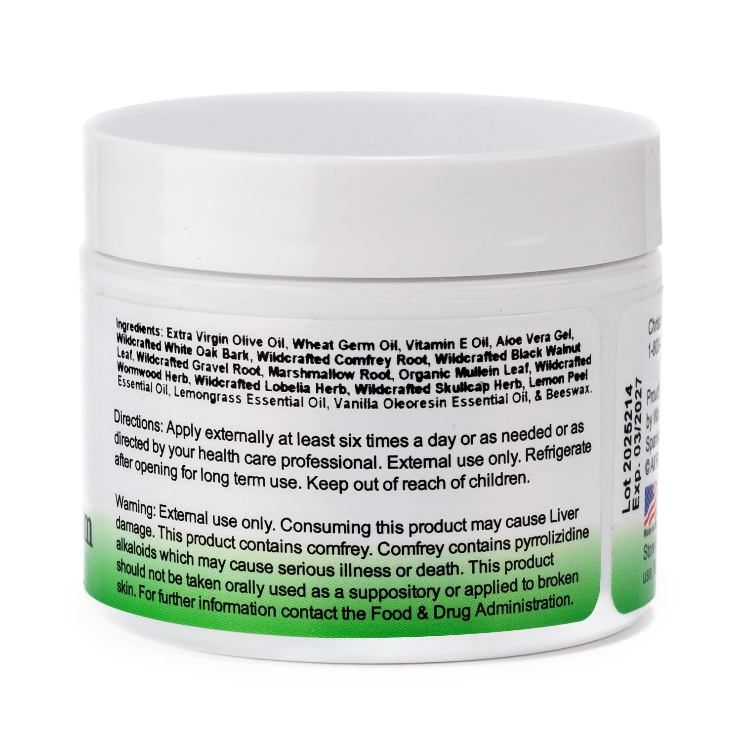 Christopher's Original Formulas Beauty Facial Cream label shows USA-made quality