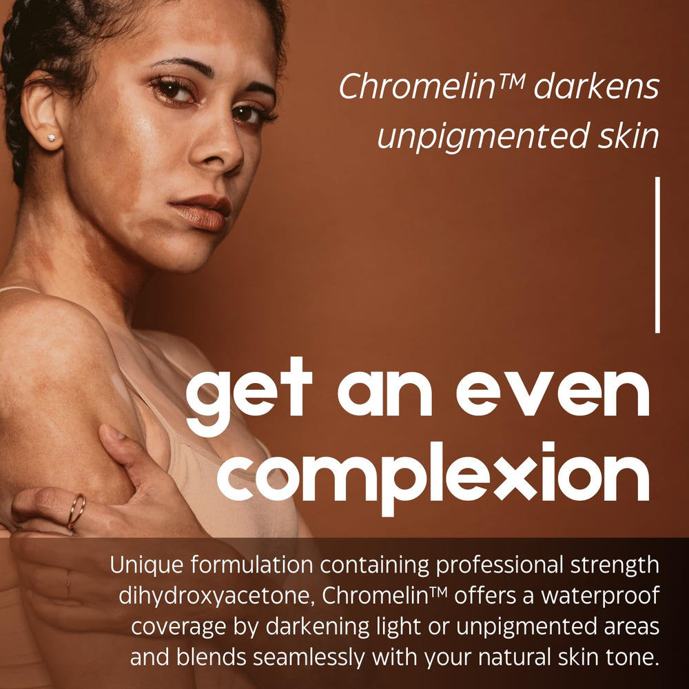 Chromelin Complexion Blender color swatch on skin showing natural blending.