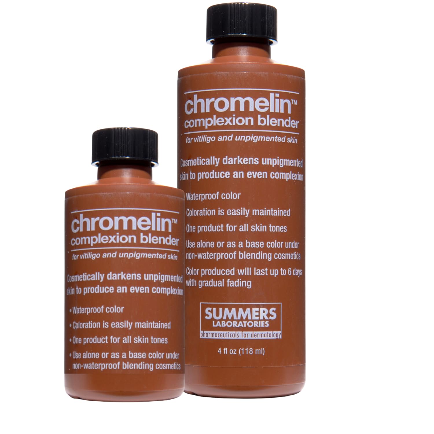 Chromelin Complexion Blender waterproof formula endures showers for longer wear.