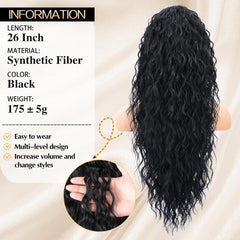 CHRSHN curly texture closeup showing soft tangle resistant fibers