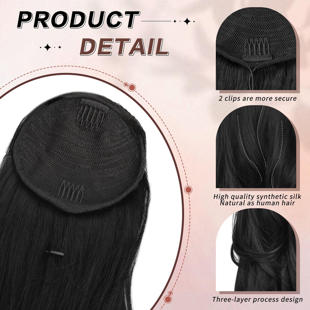 CHRSHN ponytail for daily wear, instant volume and length