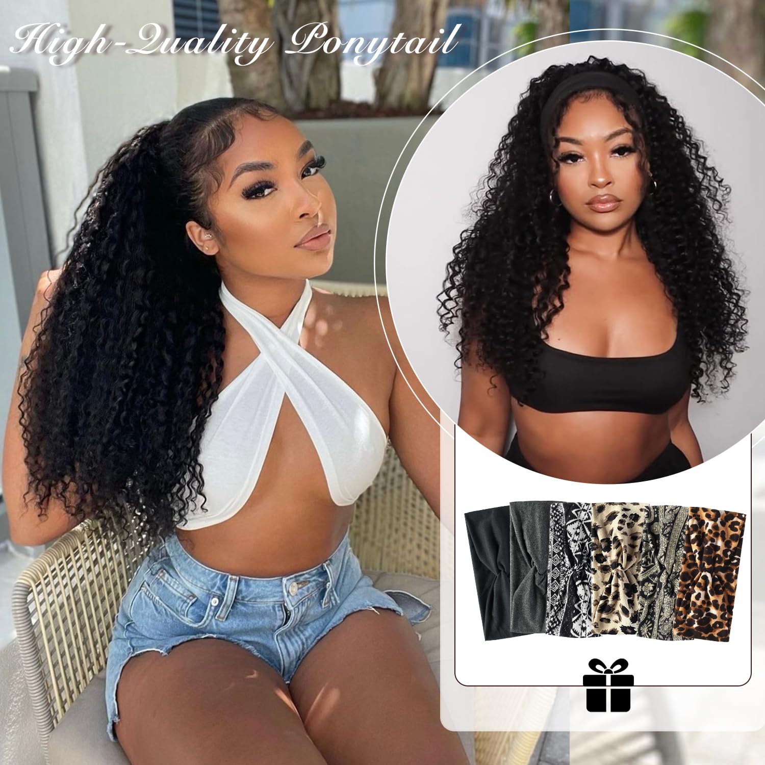 CHRSHN multi-layered ponytail design adds fullness for a bold everyday look.