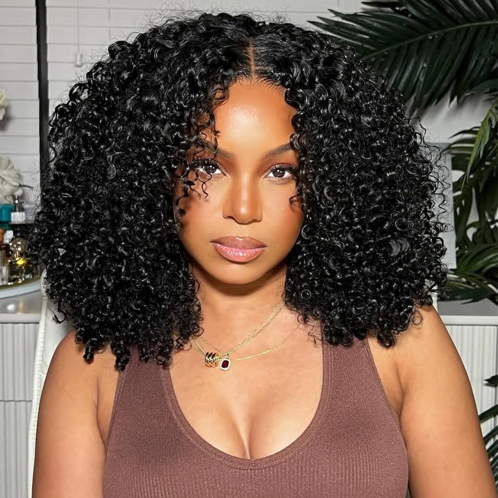 CHUDI 13x6 lace-front wig close-up shows natural hairline for daily wear