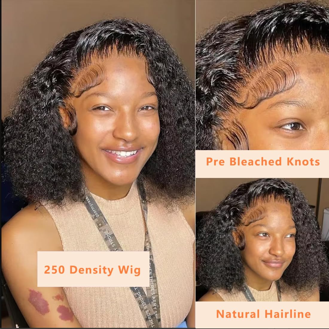 CHUDI 18-inch kinky-curly wig offers full density and styling versatility