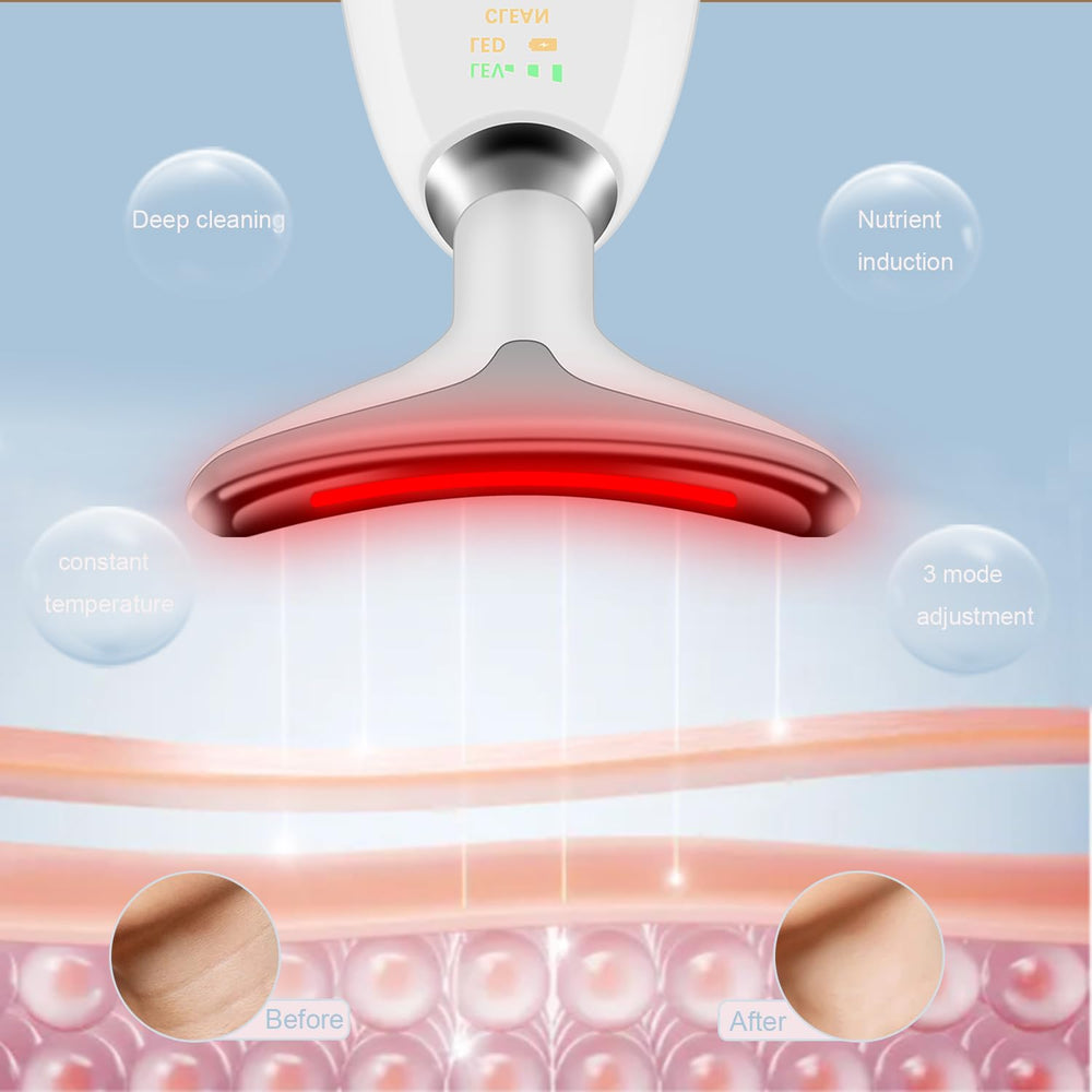 Cibqun neck massager in use, showing the curved shape and contour contact.