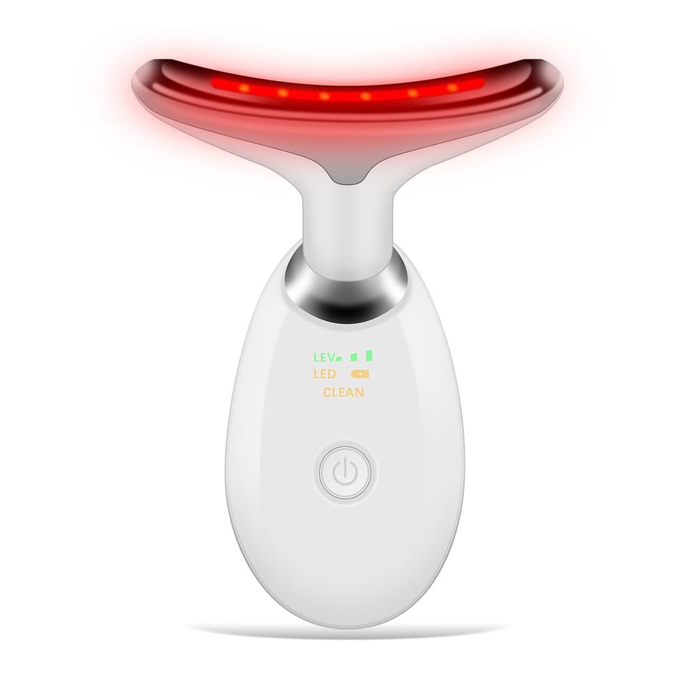 Cibqun face and neck massager front view with ergonomic grip for easy handling.