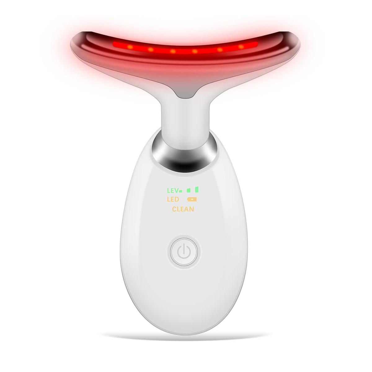 Cibqun face and neck massager front view with ergonomic grip for easy handling.