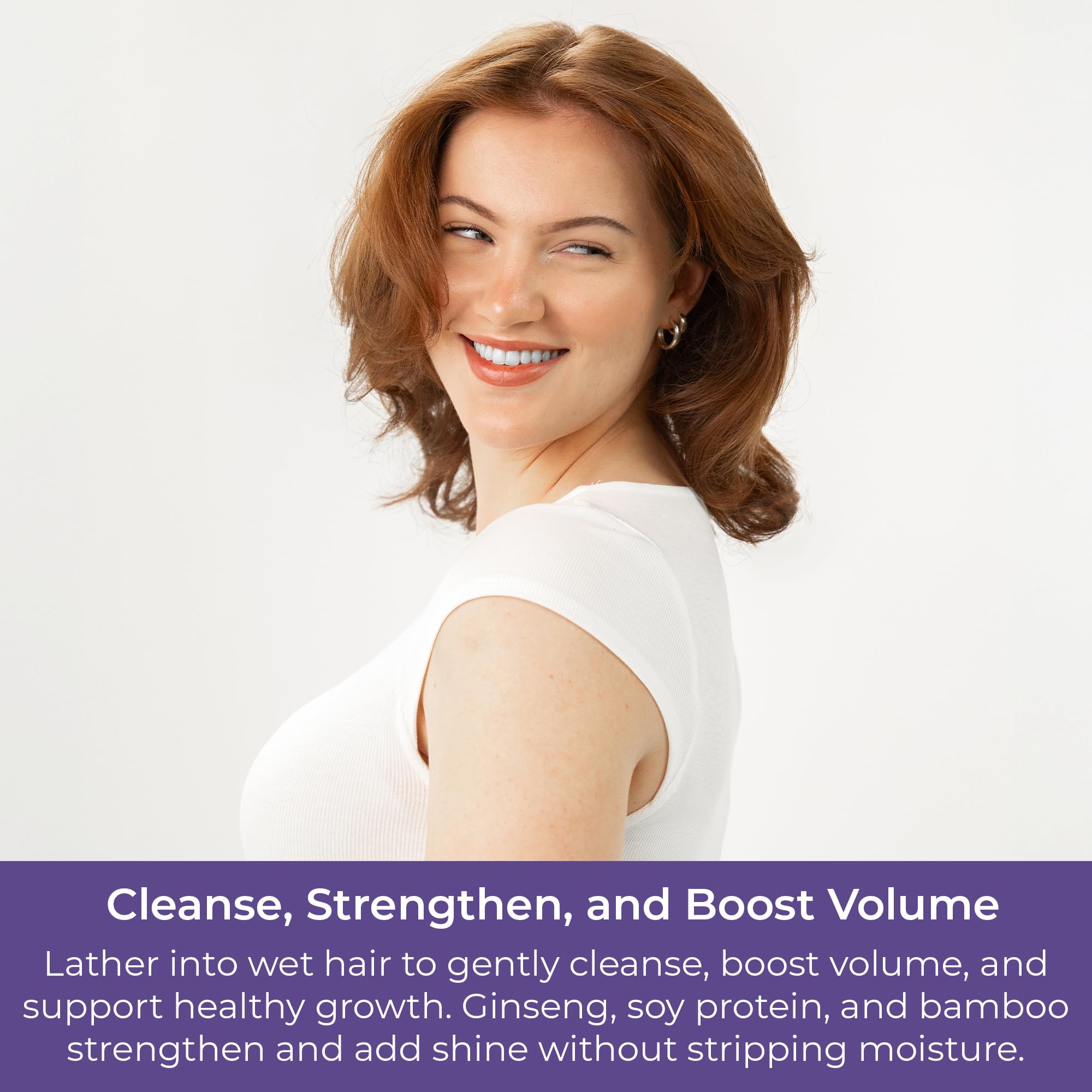 CIBU All hair types Volumizing Shampoo highlights versatile care.