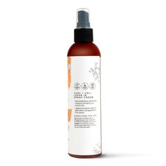 CIBU Curl + Coil Leave In Spray on damp hair highlighting curl definition