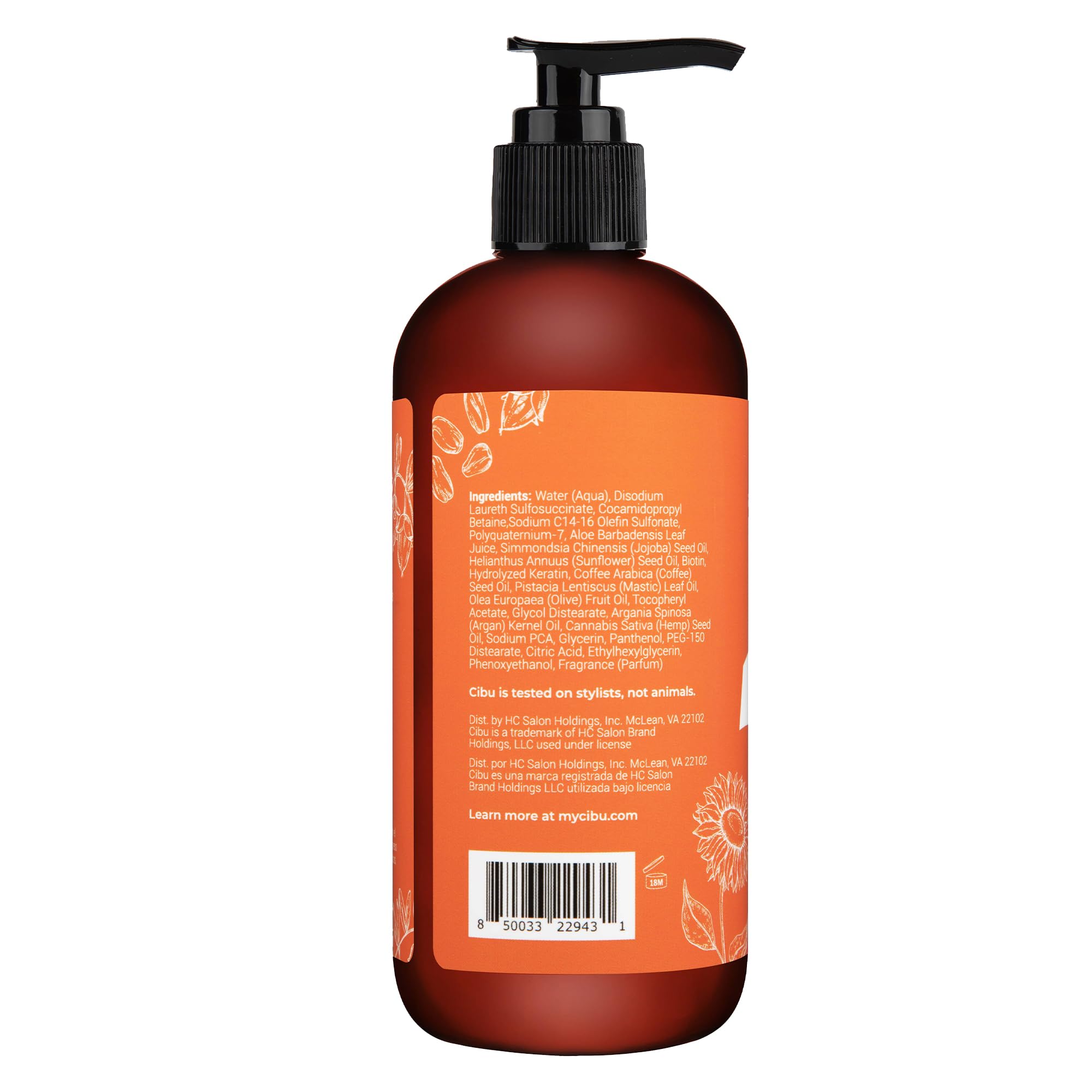 CIBU Curl + Coil Shampoo lather highlight for gentle cleanse.