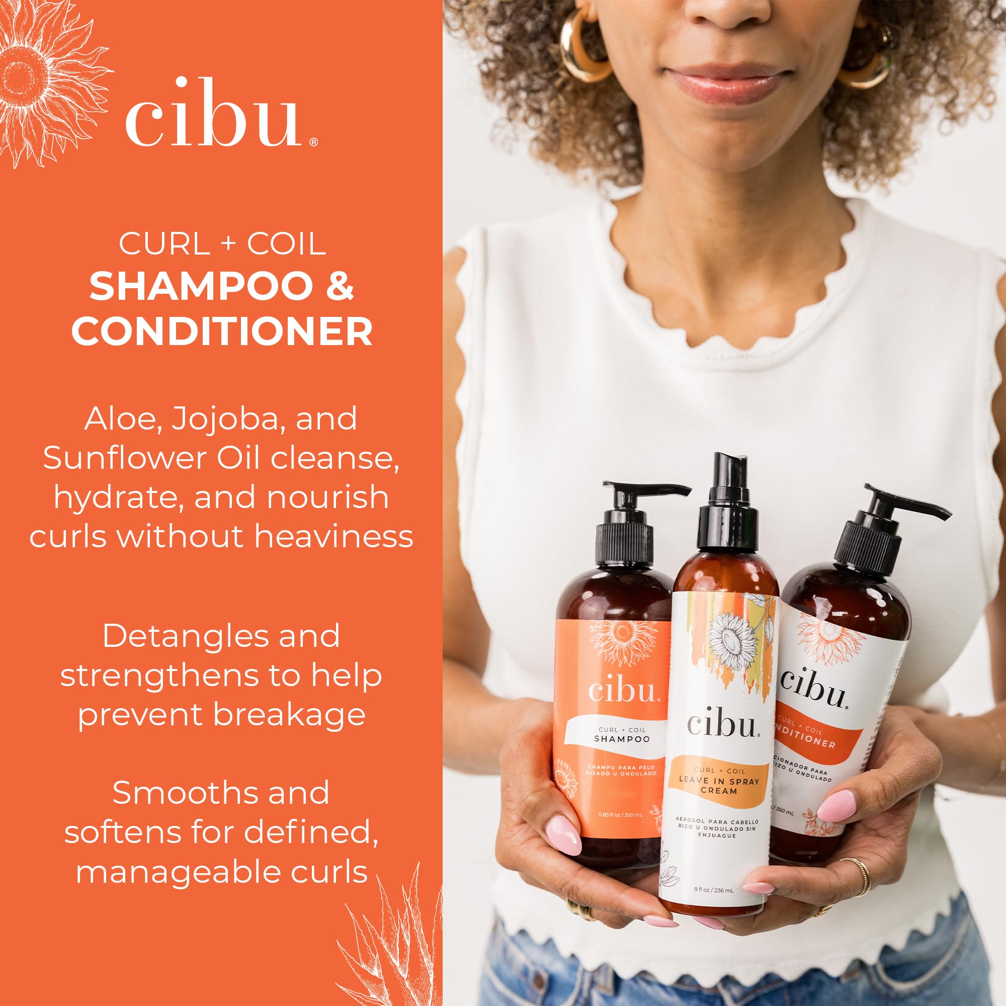 Scalp application with CIBU Curl + Coil Shampoo demonstrating even distribution.