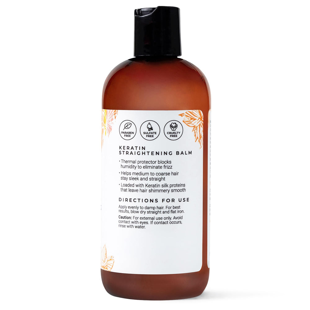 Hands applying CIBU balm to damp hair for frizz control and shine.