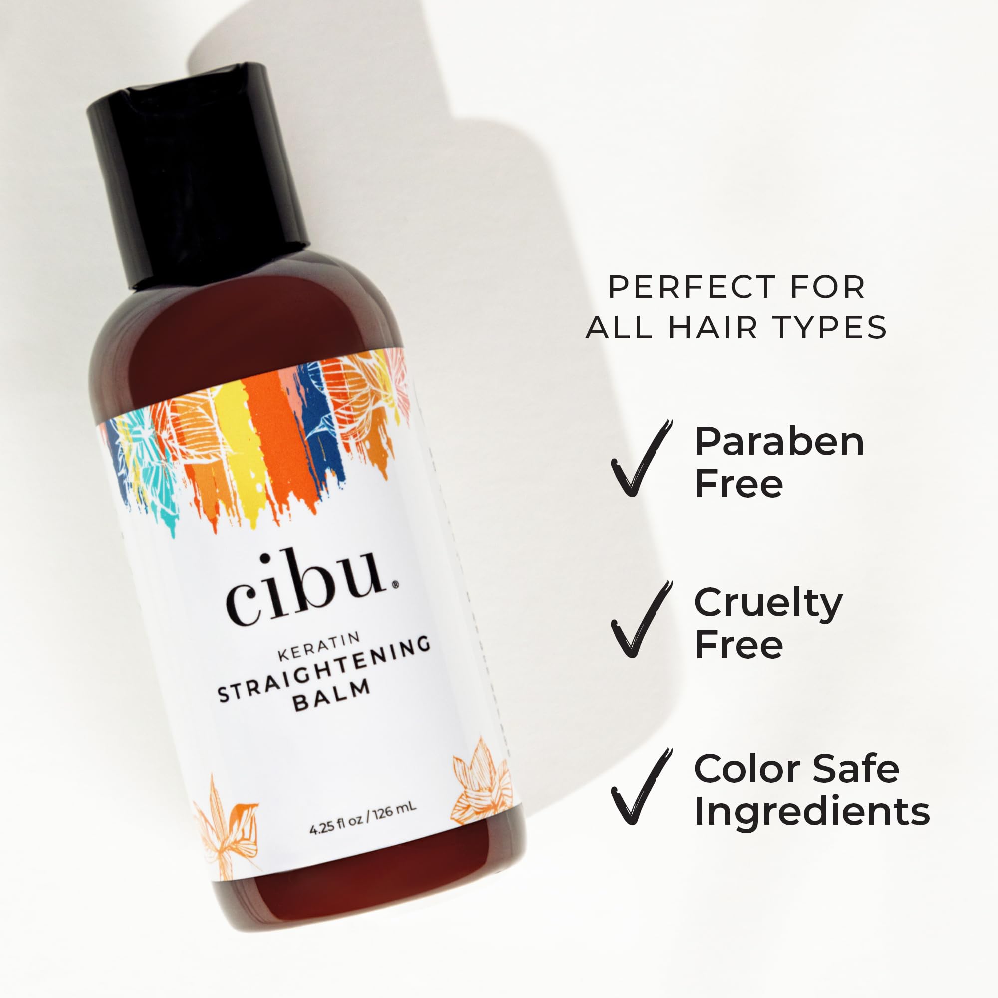 Damp hair treated with CIBU balm before styling.