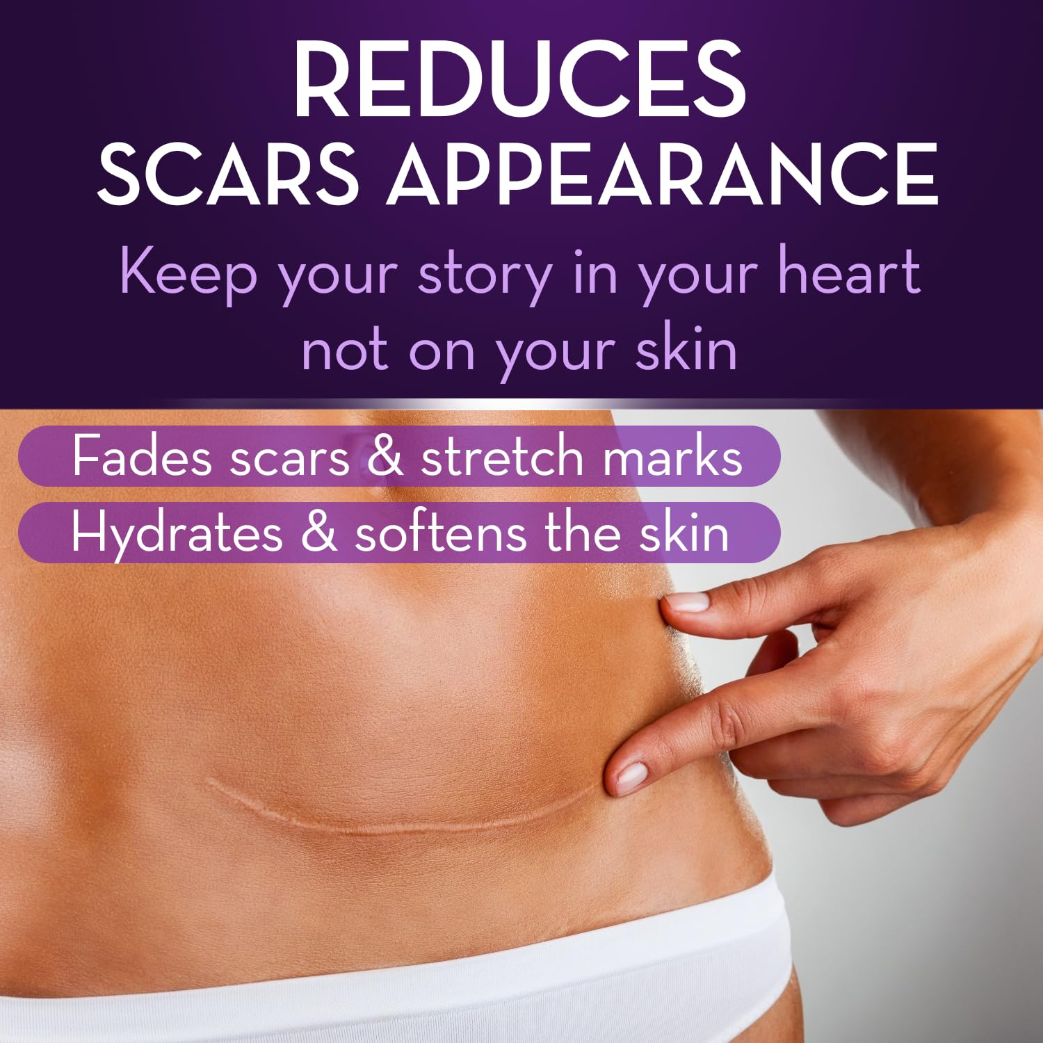 Cicatricure Advanced Scar Gel texture close-up for quick skin absorption.