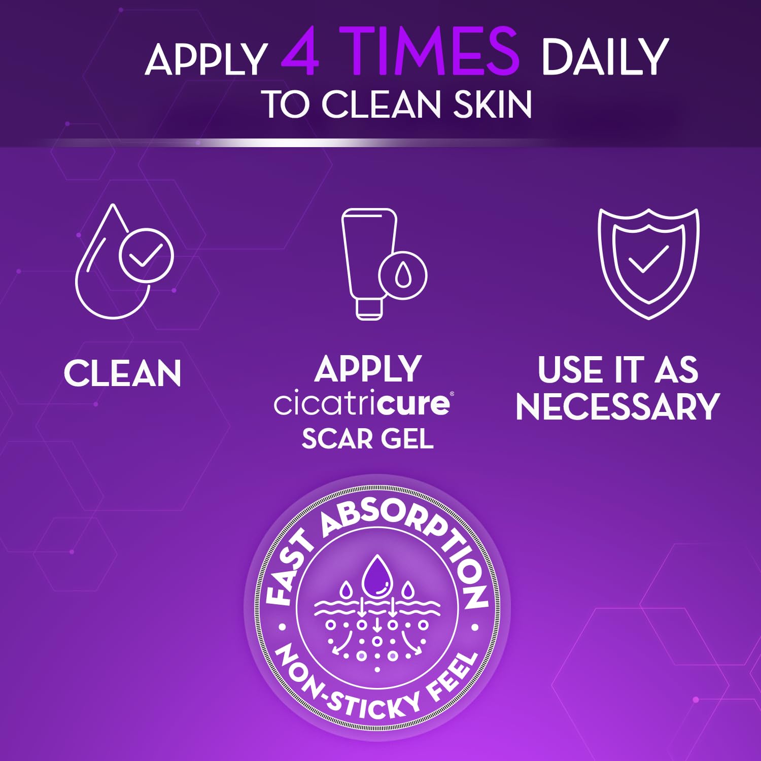 Cicatricure Advanced Scar Gel Regenerare Complex label close-up.