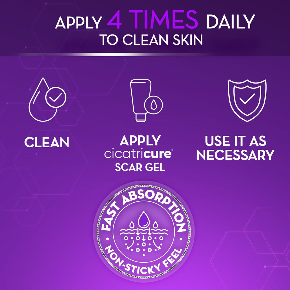 Cicatricure Advanced Scar Gel Regenerare Complex label close-up.