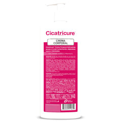 Cicatricure application swatch shows silky cream for easy blending.