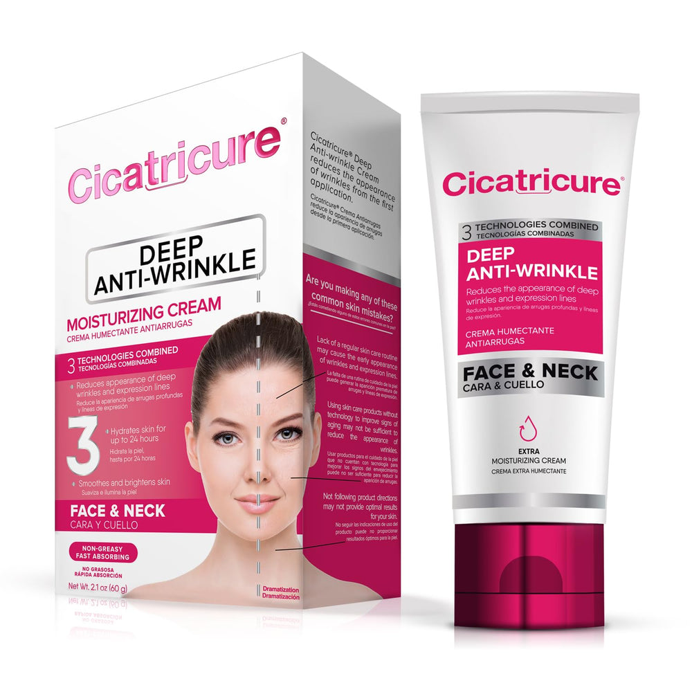 Cicatricure Deep Wrinkle Face Cream bottle pump for easy daily use