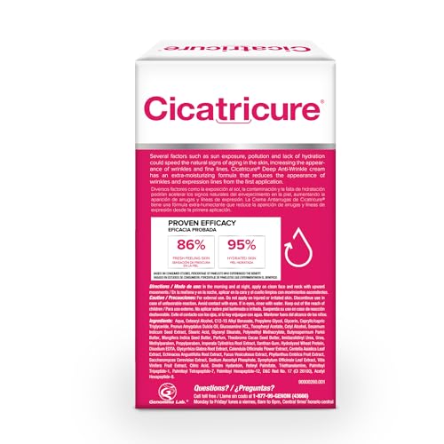 Morning and evening use of Cicatricure Deep Wrinkle Cream on the face