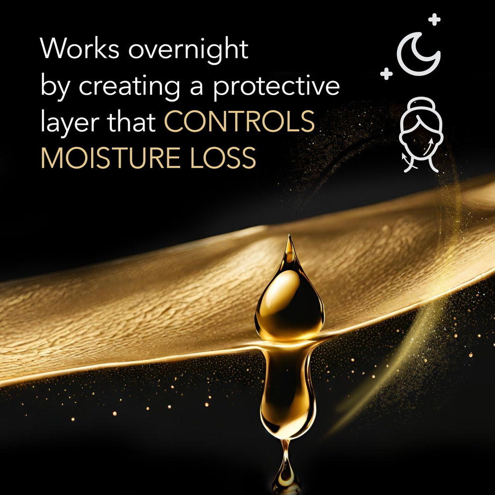 Ingredients panel of Cicatricure Gold Lift Night Cream showcasing gold calcium and silicon synergy