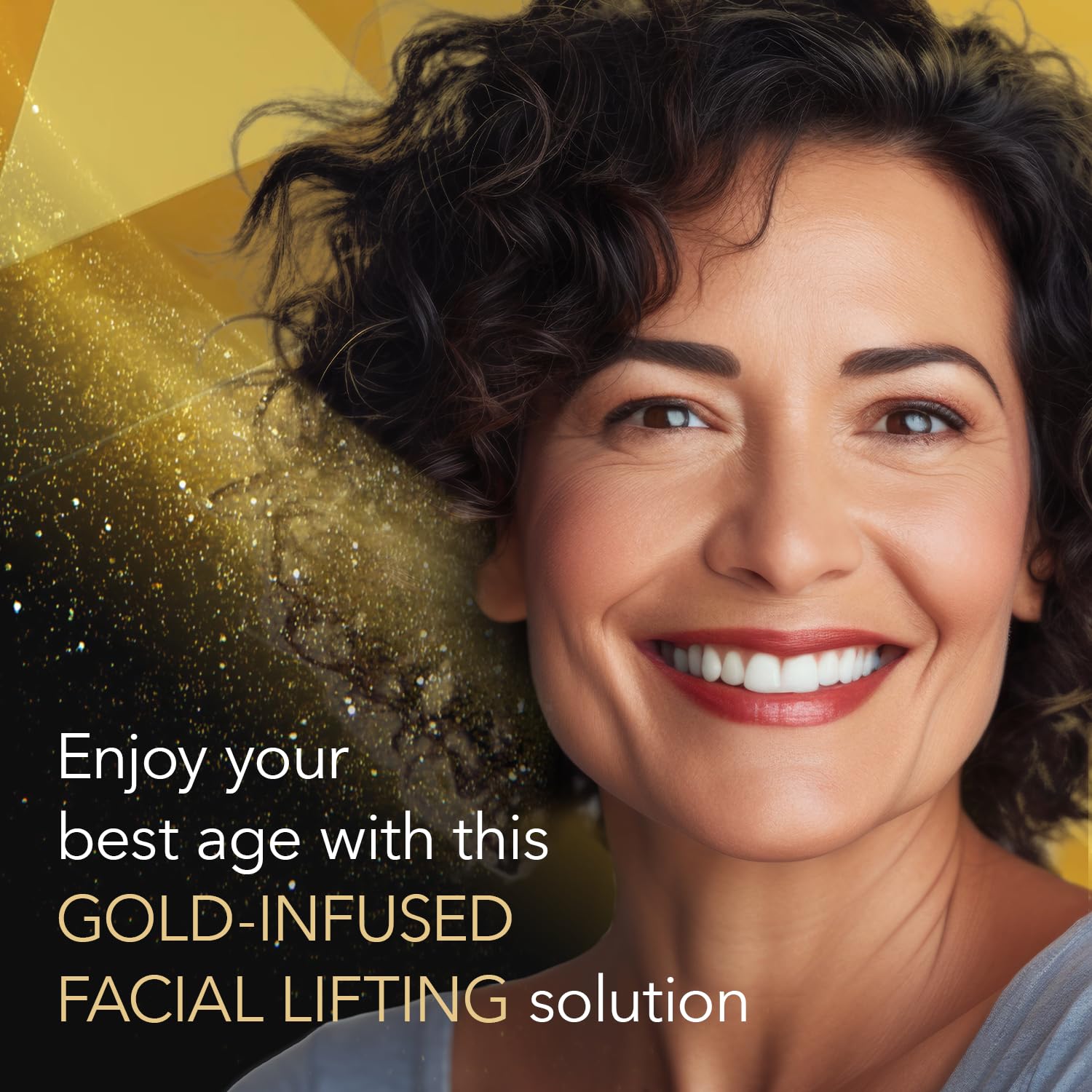Evening skincare routine with Cicatricure Gold Lift Night Cream prepping for a refreshed morning look