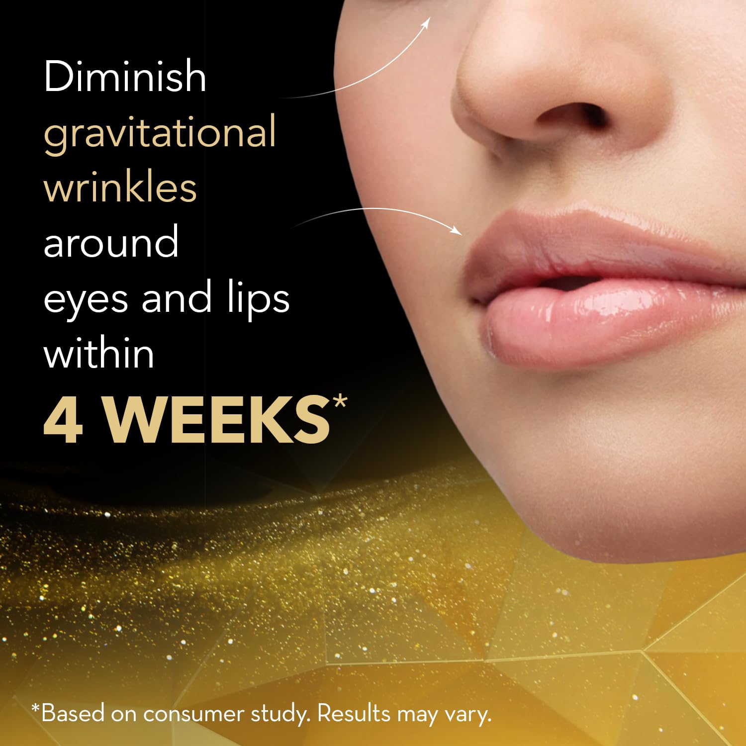 Lip contour area with Cicatricure Gold Lift to soften upper lip lines