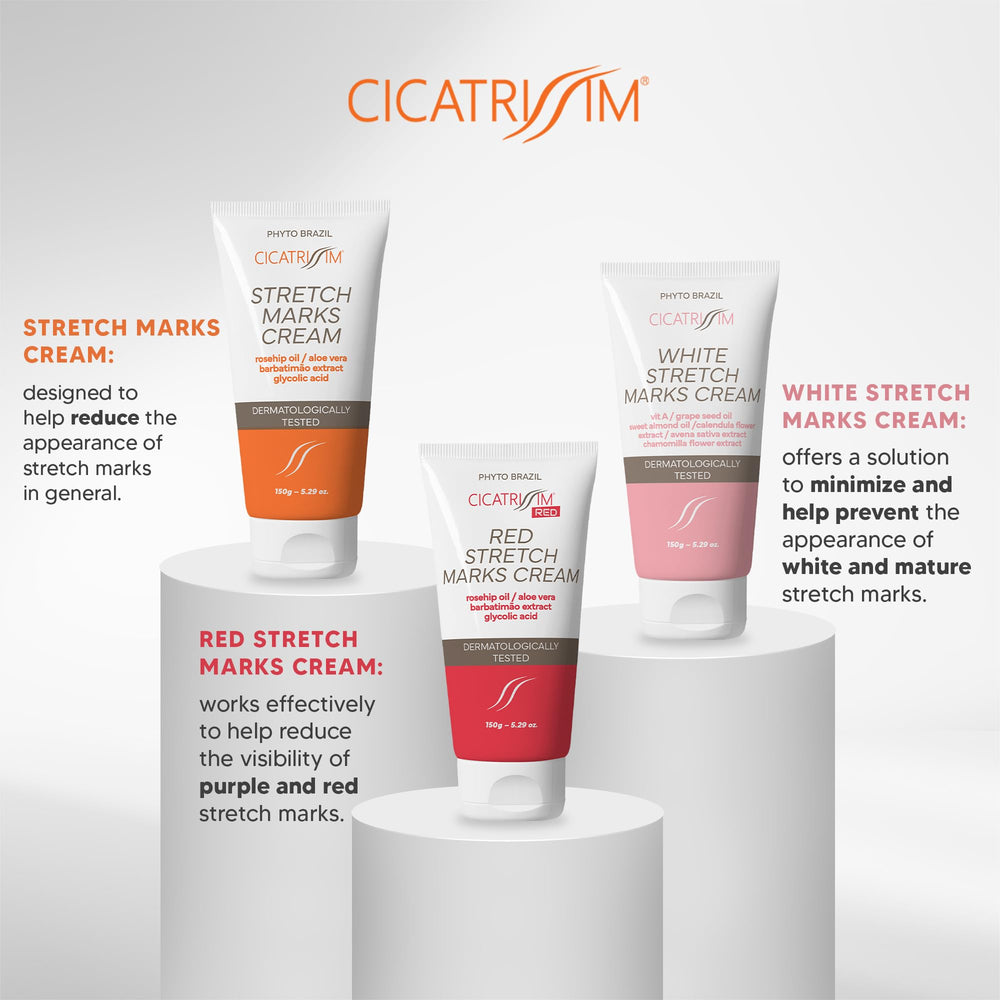 Cicatrissim White application on thighs for firmer-looking skin.