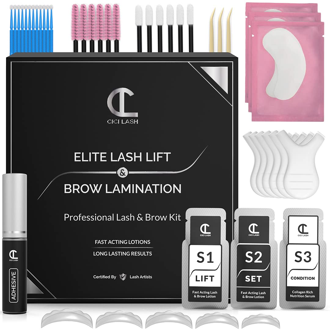 CICI Lash glue for secure lift and precise brow lamination.