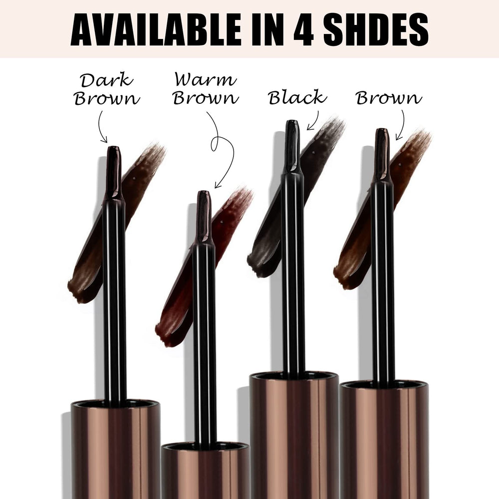 Cilrofelr dark brown tint shade on brows for fuller look