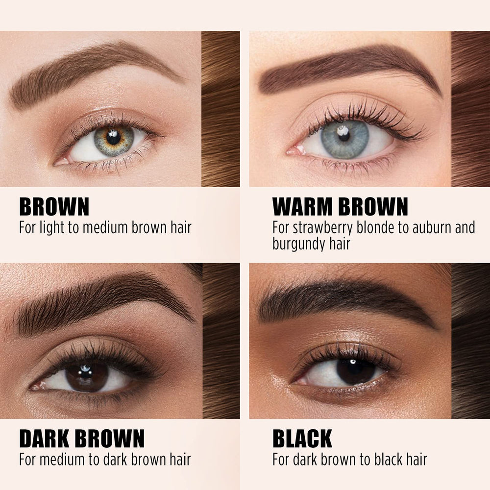 Product in water-resistant test showing transfer-proof brow tint