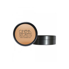 Cinema Secrets Ultimate Foundation coverage close-up highlighting buildable, long-wear finish for even skin tone.