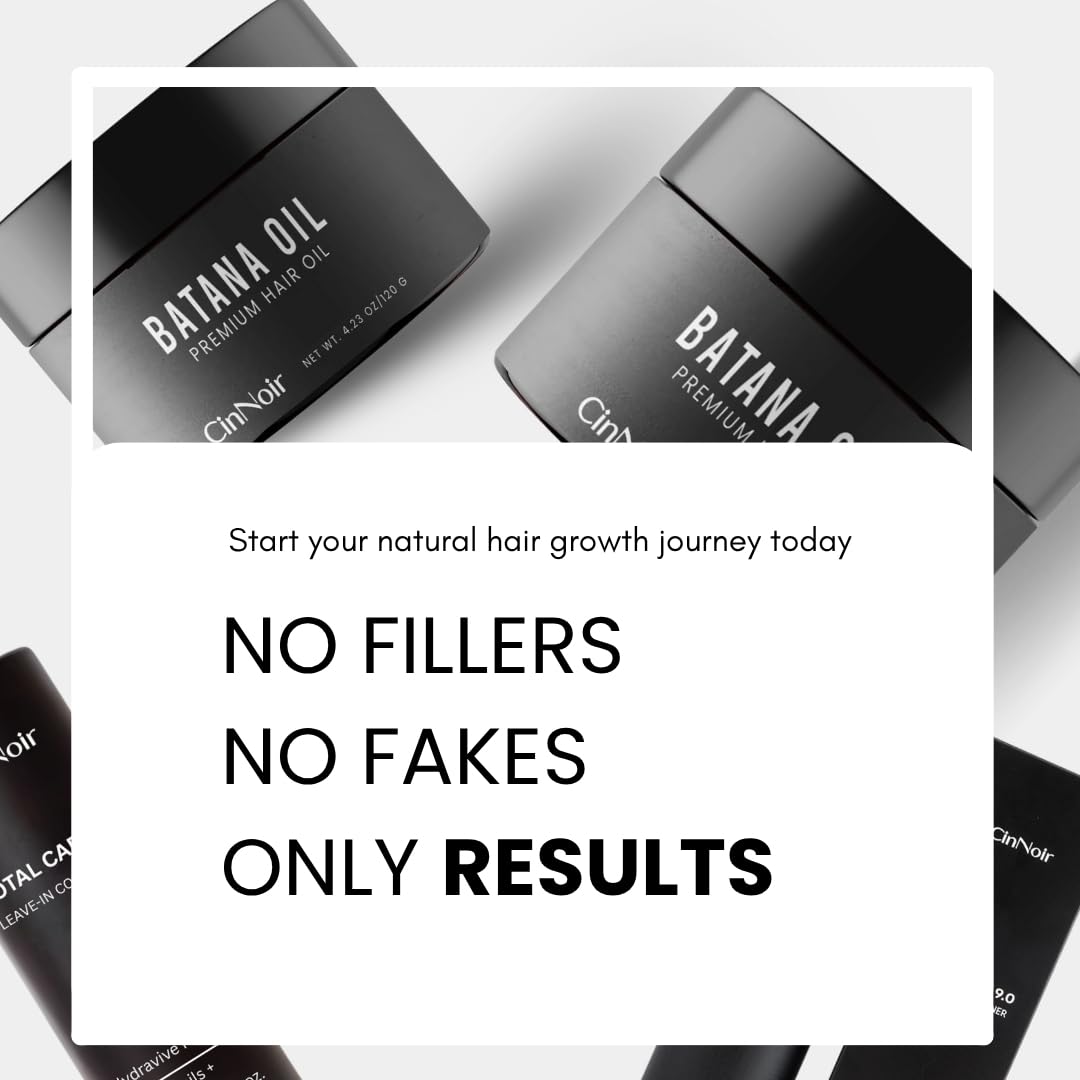 CinNoir Dr Sebi Batana Oil with Smokey Coffee scent during use.