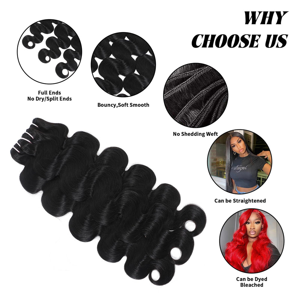 Ciracevi body wave bundles ready to braid with natural blend.