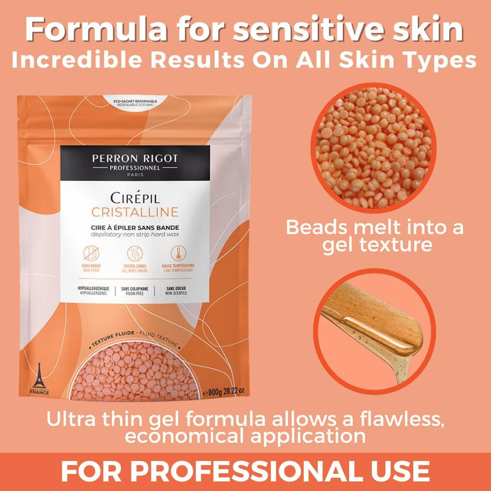 Beads melting into a clear gel for precise coverage