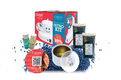 Cirepil waxing kit with heater front view for professional depilation setup.