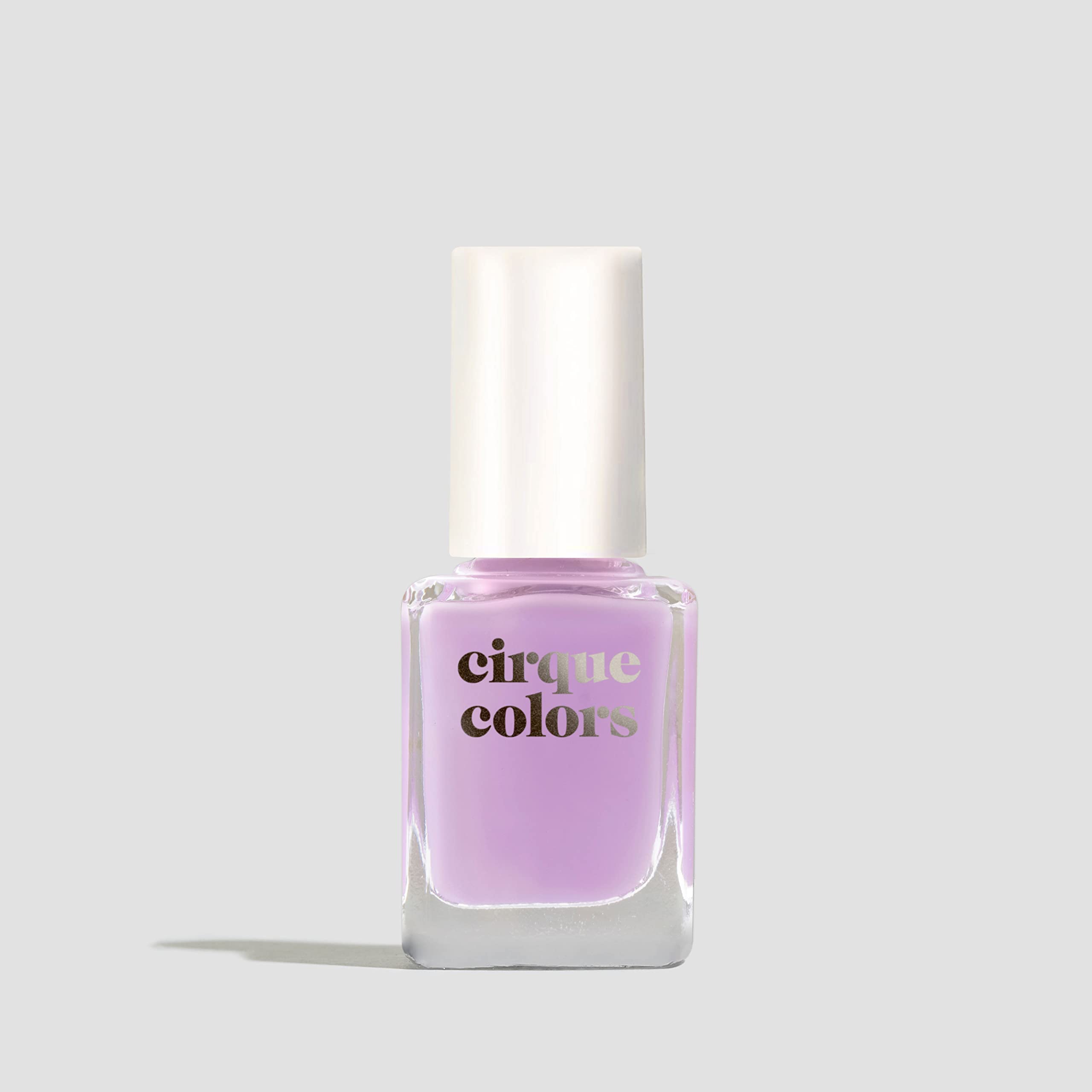 Cirque Colors Lavender Sky: sheer milky lilac for a soft, buildable look.